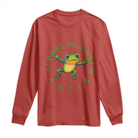 Frogs Against Fascism Long Sleeve Shirt Portland Frog Protest Together Strong - Wonder Print Shop