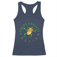 Frogs Against Fascism Racerback Tank Top Portland Frog Protest Together Strong - Wonder Print Shop