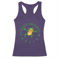 Frogs Against Fascism Racerback Tank Top Portland Frog Protest Together Strong - Wonder Print Shop