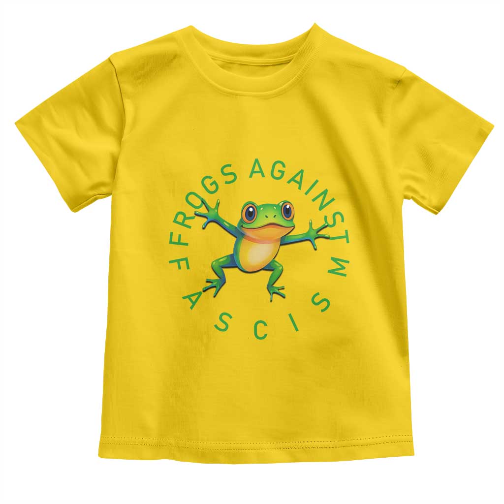Frogs Against Fascism Toddler T Shirt Portland Frog Protest Together Strong - Wonder Print Shop