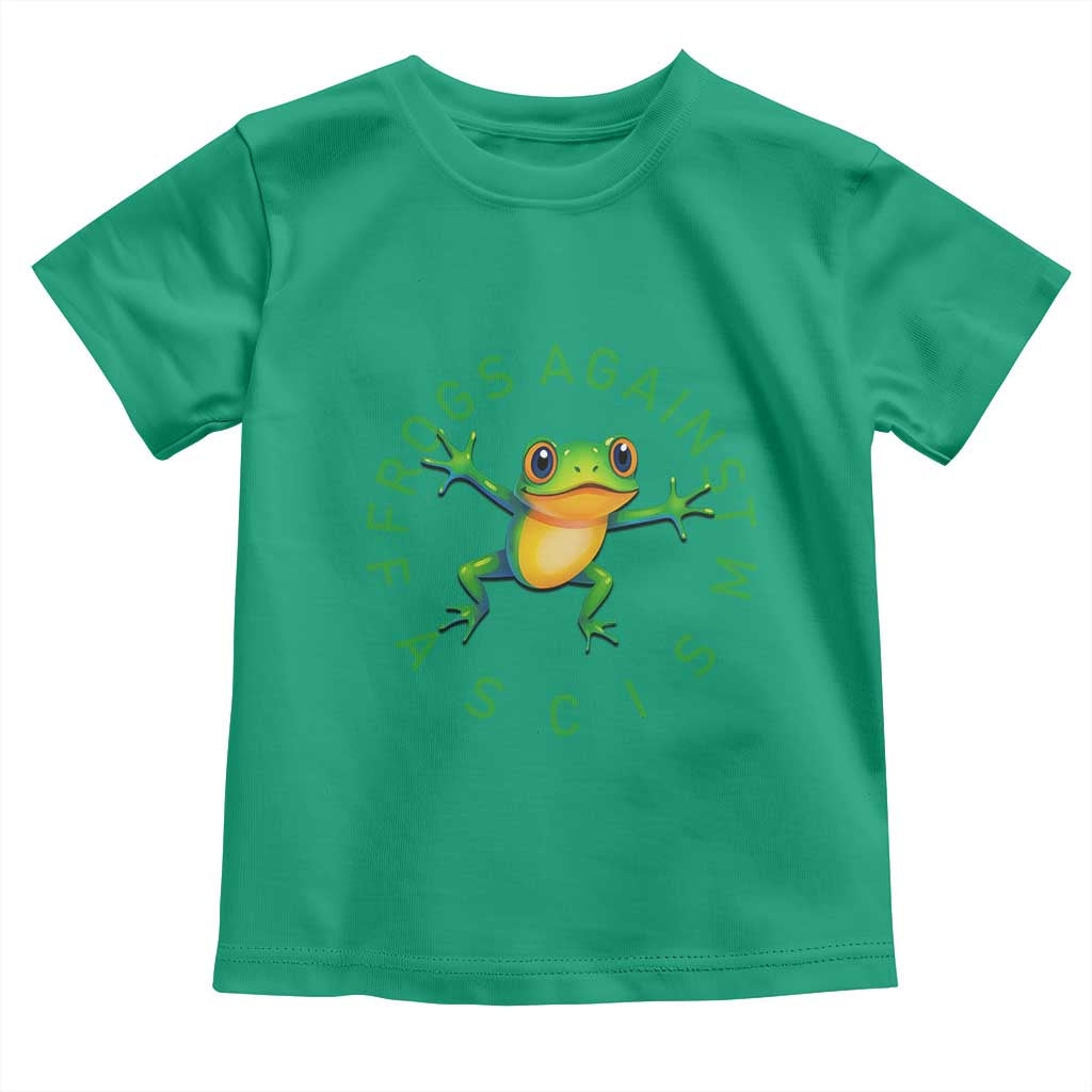 Frogs Against Fascism Toddler T Shirt Portland Frog Protest Together Strong - Wonder Print Shop