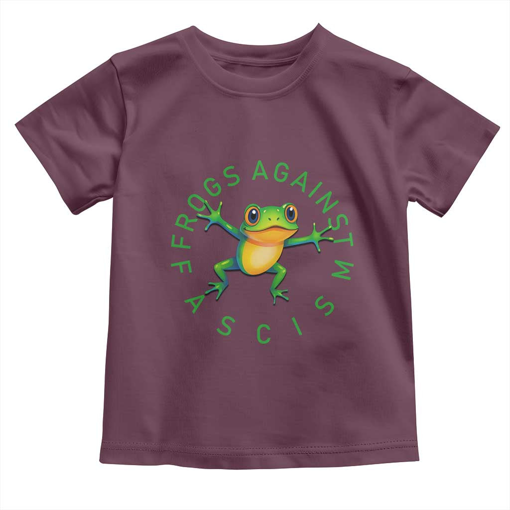 Frogs Against Fascism Toddler T Shirt Portland Frog Protest Together Strong - Wonder Print Shop