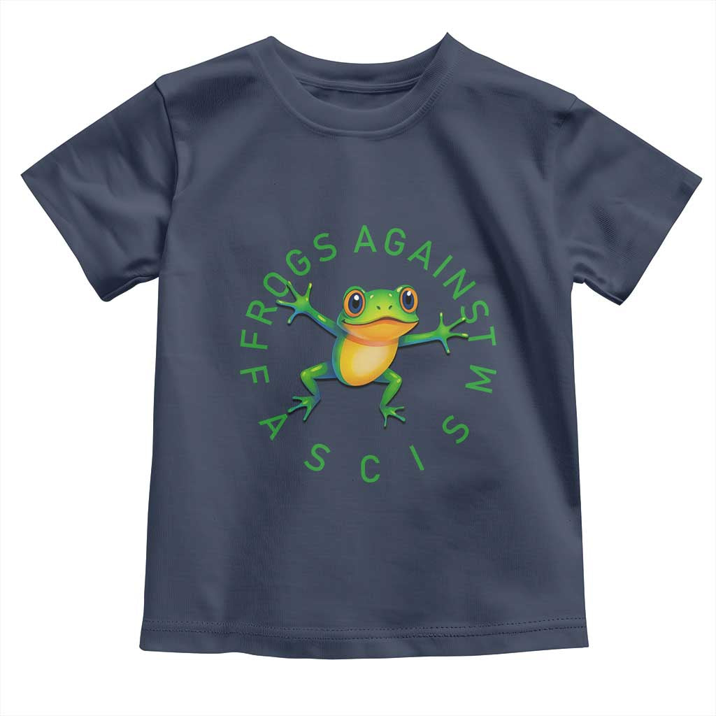 Frogs Against Fascism Toddler T Shirt Portland Frog Protest Together Strong - Wonder Print Shop