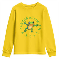 Frogs Against Fascism Youth Sweatshirt Portland Frog Protest Together Strong - Wonder Print Shop
