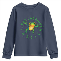 Frogs Against Fascism Youth Sweatshirt Portland Frog Protest Together Strong - Wonder Print Shop