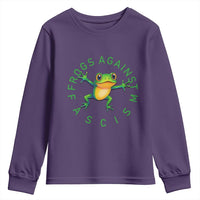 Frogs Against Fascism Youth Sweatshirt Portland Frog Protest Together Strong - Wonder Print Shop