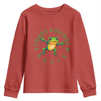 Frogs Against Fascism Youth Sweatshirt Portland Frog Protest Together Strong - Wonder Print Shop