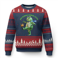 No Kings Since 1776 Frog Ugly Christmas Sweater Funny Inflatable Frog Meme Protest Portland - Wonder Print Shop