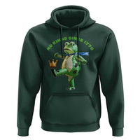 No Kings Since 1776 Frog Hoodie Funny Inflatable Frog Meme Protest Portland - Wonder Print Shop