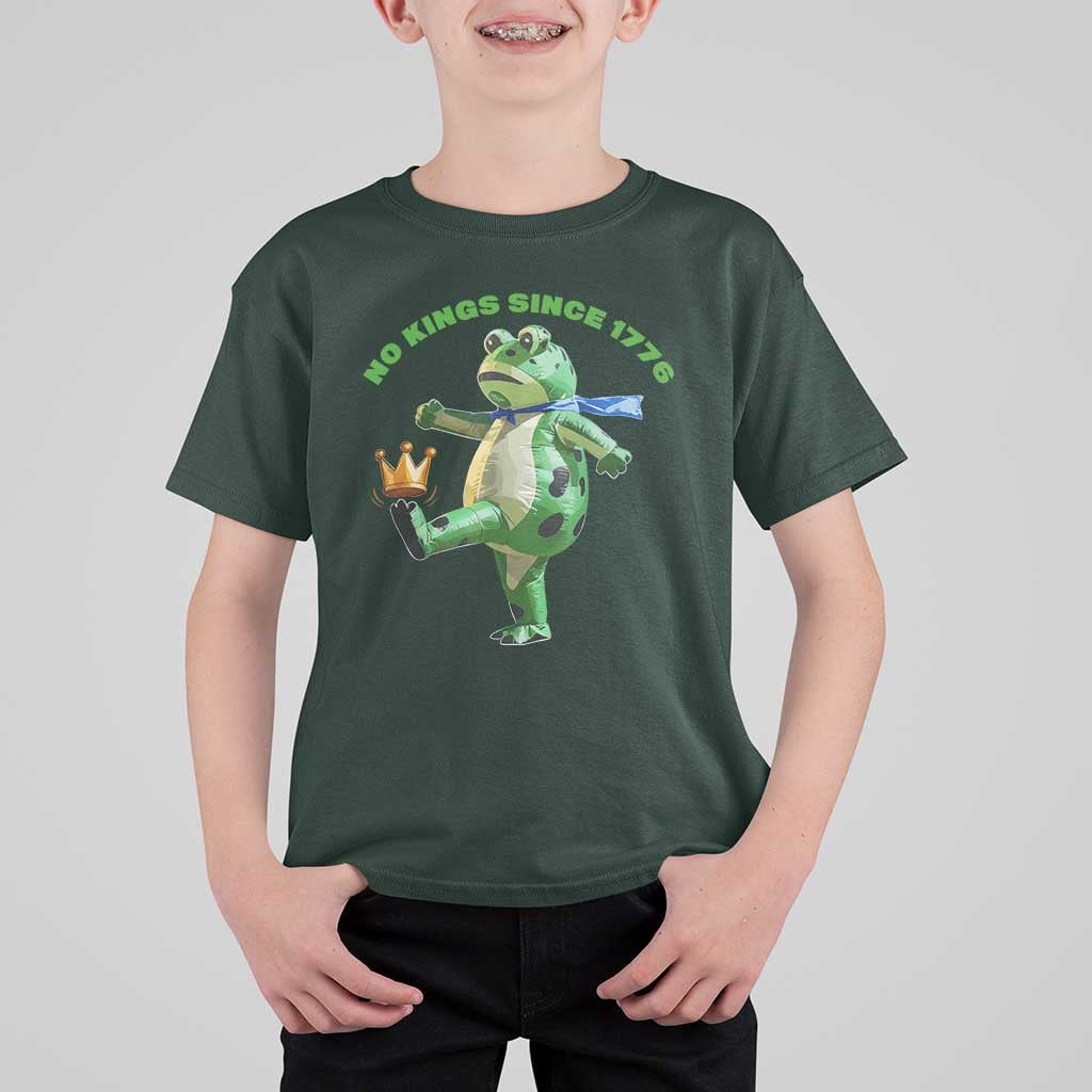 No Kings Since 1776 Frog T Shirt For Kid Funny Inflatable Frog Meme Protest Portland - Wonder Print Shop