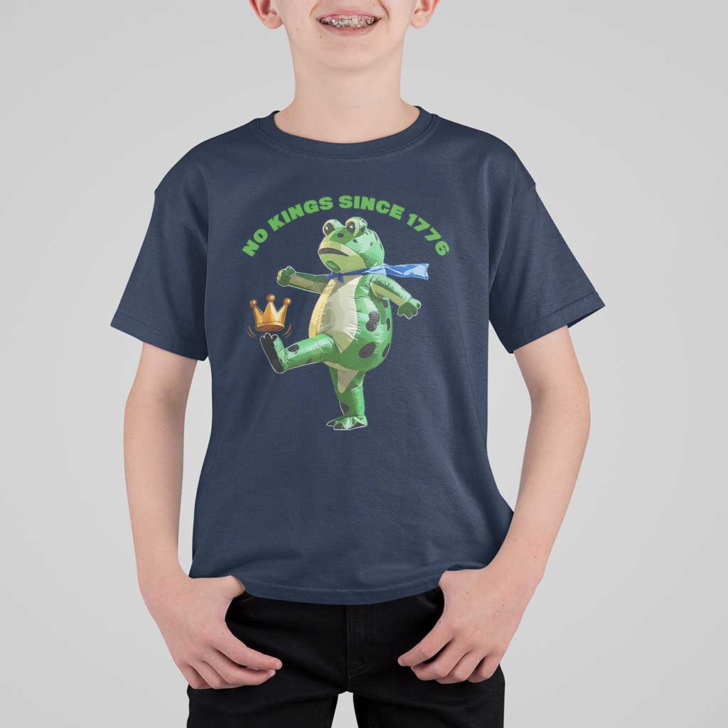 No Kings Since 1776 Frog T Shirt For Kid Funny Inflatable Frog Meme Protest Portland - Wonder Print Shop