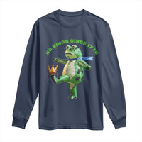 No Kings Since 1776 Frog Long Sleeve Shirt Funny Inflatable Frog Meme Protest Portland - Wonder Print Shop
