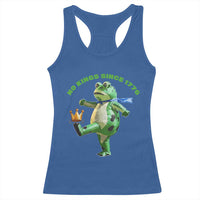 No Kings Since 1776 Frog Racerback Tank Top Funny Inflatable Frog Meme Protest Portland - Wonder Print Shop