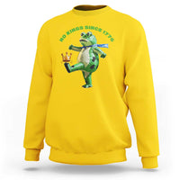 No Kings Since 1776 Frog Sweatshirt Funny Inflatable Frog Meme Protest Portland - Wonder Print Shop
