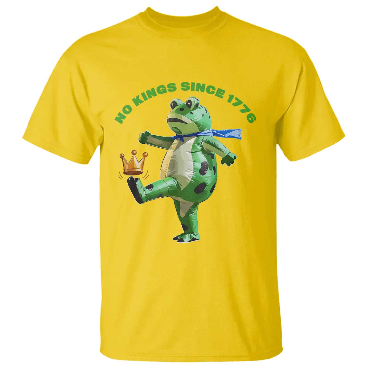 No Kings Since 1776 Frog T Shirt Funny Inflatable Frog Meme Protest Portland - Wonder Print Shop