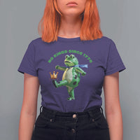 No Kings Since 1776 Frog T Shirt For Women Funny Inflatable Frog Meme Protest Portland - Wonder Print Shop