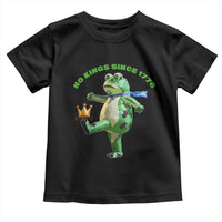 No Kings Since 1776 Frog Toddler T Shirt Funny Inflatable Frog Meme Protest Portland - Wonder Print Shop