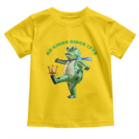 No Kings Since 1776 Frog Toddler T Shirt Funny Inflatable Frog Meme Protest Portland - Wonder Print Shop