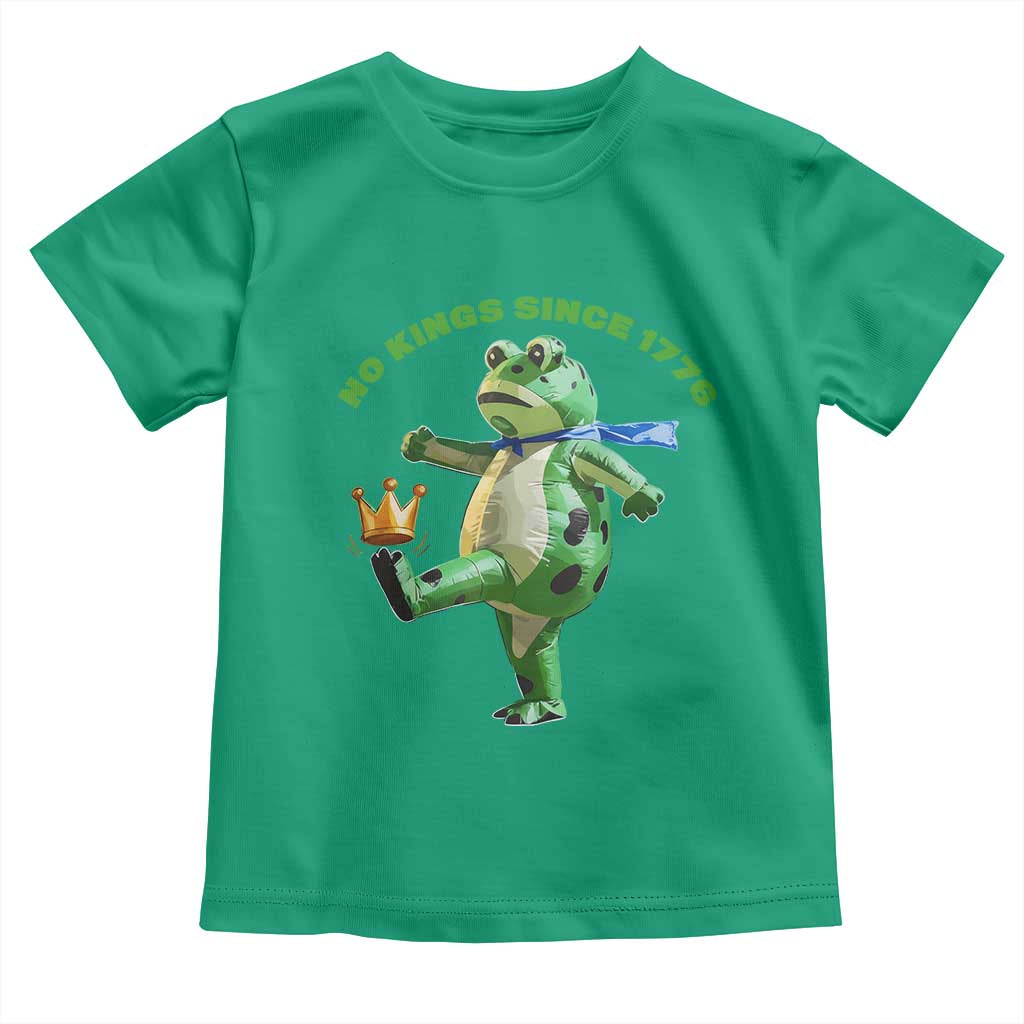 No Kings Since 1776 Frog Toddler T Shirt Funny Inflatable Frog Meme Protest Portland - Wonder Print Shop