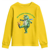 No Kings Since 1776 Frog Youth Sweatshirt Funny Inflatable Frog Meme Protest Portland - Wonder Print Shop