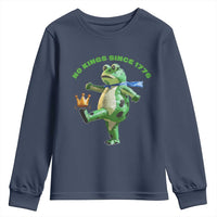 No Kings Since 1776 Frog Youth Sweatshirt Funny Inflatable Frog Meme Protest Portland - Wonder Print Shop