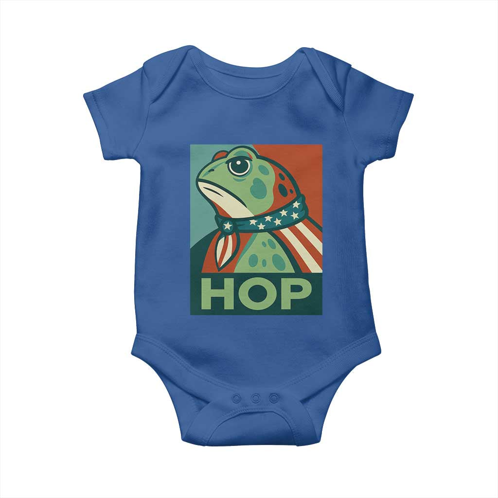 Hop Patriotic Frog Baby Onesie Resist Protest Poster Graphic - Wonder Print Shop
