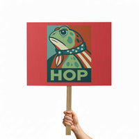 Hop Patriotic Frog Protest Sign Resist Protest Poster Graphic - Wonder Print Shop