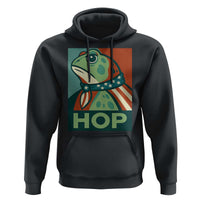 Hop Patriotic Frog Hoodie Resist Protest Poster Graphic - Wonder Print Shop