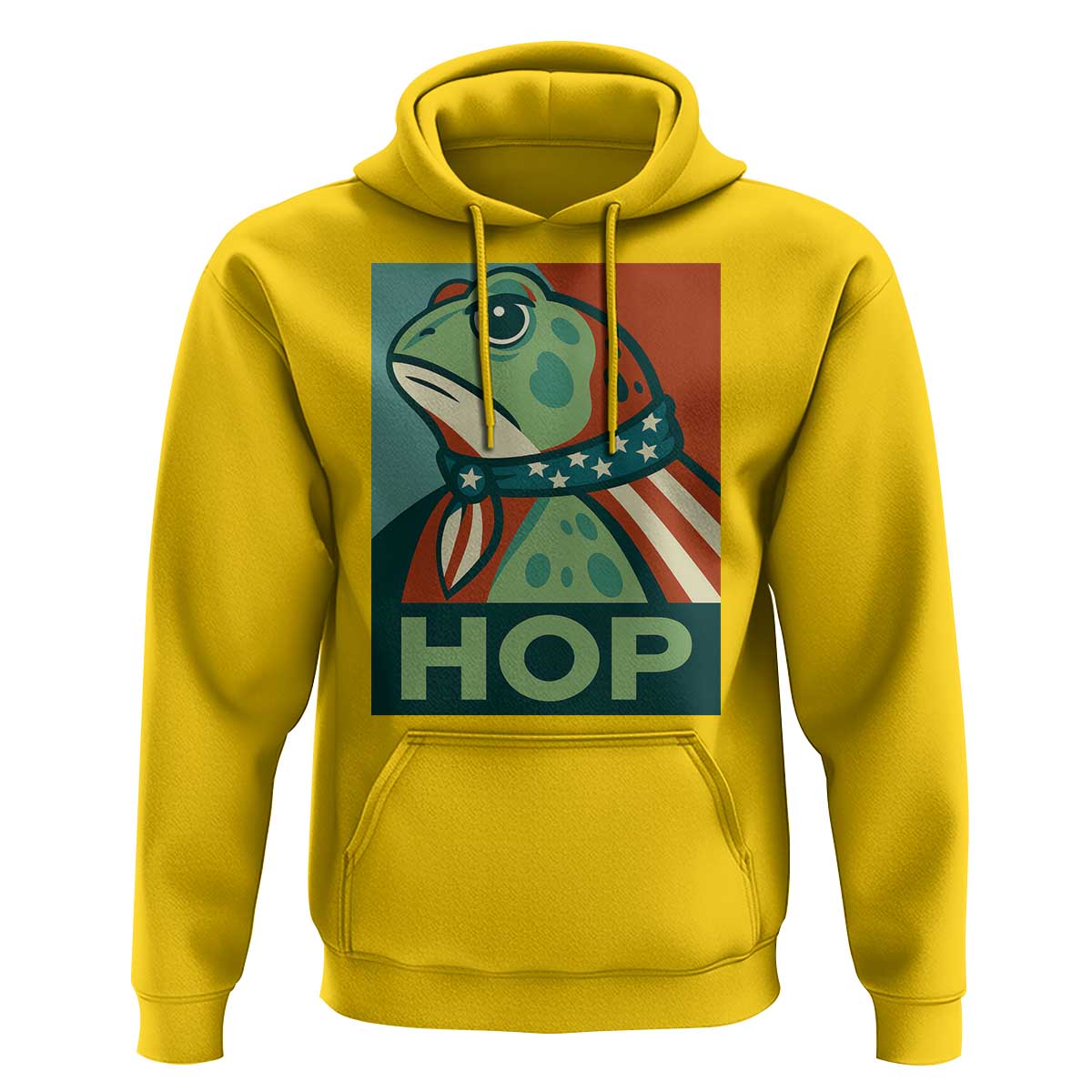 Hop Patriotic Frog Hoodie Resist Protest Poster Graphic - Wonder Print Shop