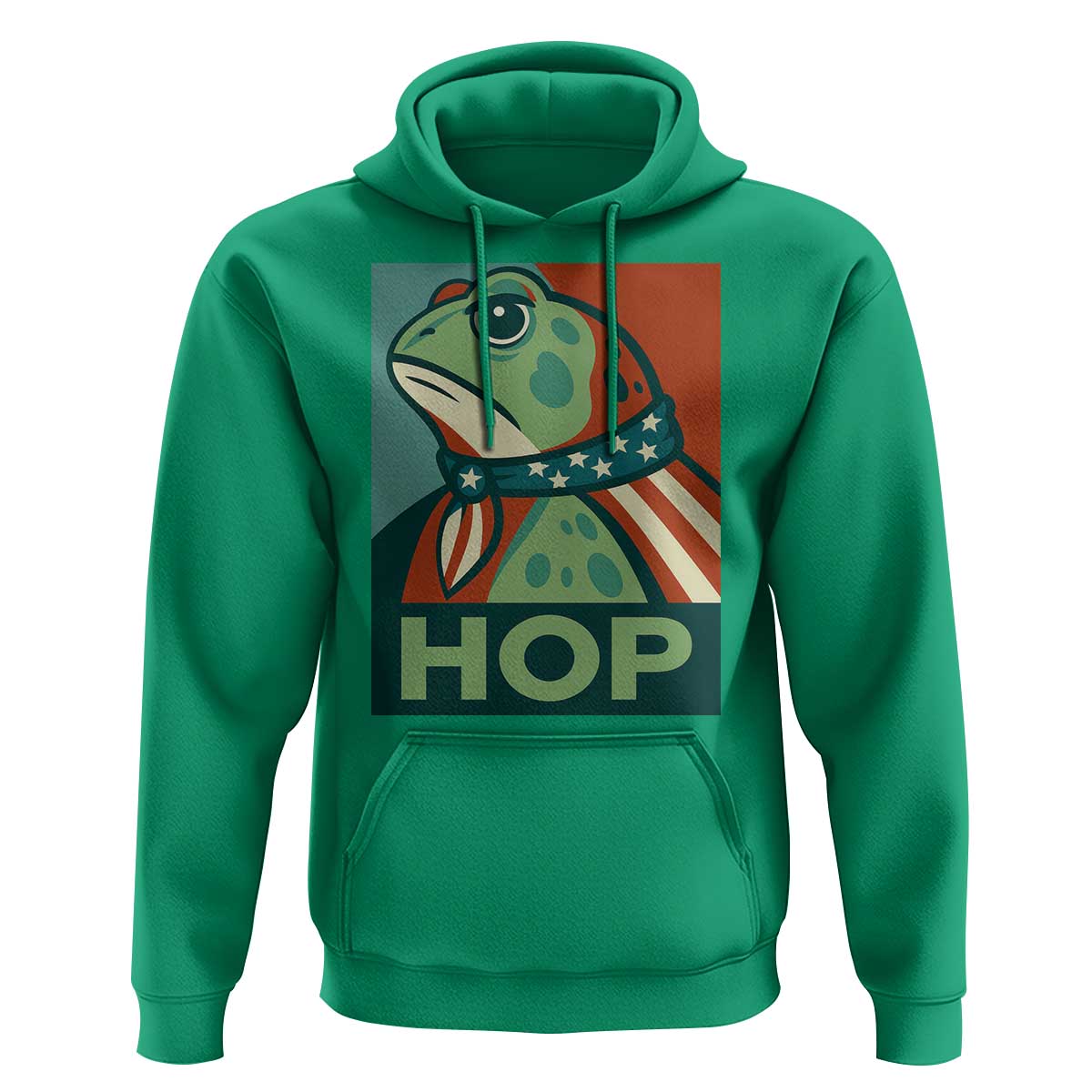 Hop Patriotic Frog Hoodie Resist Protest Poster Graphic - Wonder Print Shop