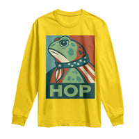 Hop Patriotic Frog Long Sleeve Shirt Resist Protest Poster Graphic - Wonder Print Shop