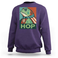 Hop Patriotic Frog Sweatshirt Resist Protest Poster Graphic - Wonder Print Shop