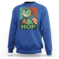 Hop Patriotic Frog Sweatshirt Resist Protest Poster Graphic - Wonder Print Shop