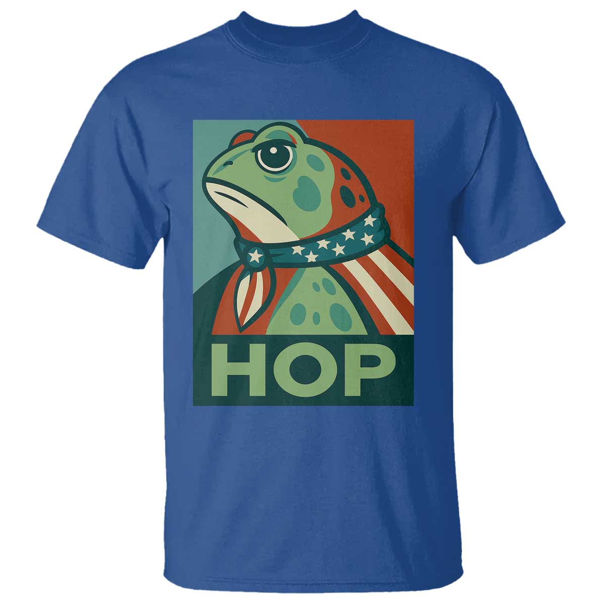 Hop Patriotic Frog T Shirt Resist Protest Poster Graphic - Wonder Print Shop
