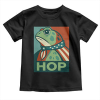 Hop Patriotic Frog Toddler T Shirt Resist Protest Poster Graphic - Wonder Print Shop