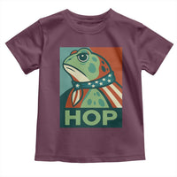 Hop Patriotic Frog Toddler T Shirt Resist Protest Poster Graphic - Wonder Print Shop