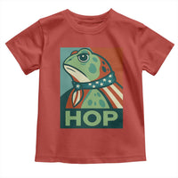 Hop Patriotic Frog Toddler T Shirt Resist Protest Poster Graphic - Wonder Print Shop