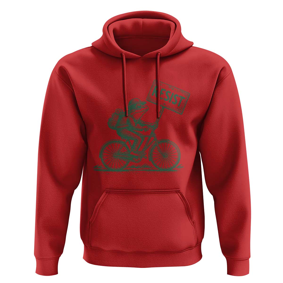Cycling Protest Frog Hoodie Resist Free Portland Retro Graphic - Wonder Print Shop