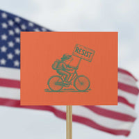 Cycling Protest Frog Protest Sign Resist Free Portland Retro Graphic - Wonder Print Shop