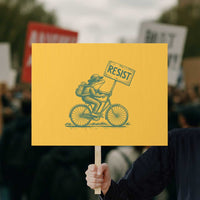 Cycling Protest Frog Protest Sign Resist Free Portland Retro Graphic - Wonder Print Shop