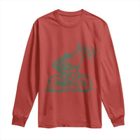 Cycling Protest Frog Long Sleeve Shirt Resist Free Portland Retro Graphic - Wonder Print Shop