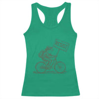 Cycling Protest Frog Racerback Tank Top Resist Free Portland Retro Graphic - Wonder Print Shop