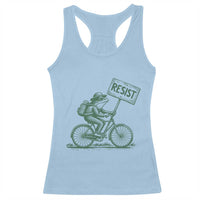 Cycling Protest Frog Racerback Tank Top Resist Free Portland Retro Graphic - Wonder Print Shop