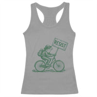 Cycling Protest Frog Racerback Tank Top Resist Free Portland Retro Graphic - Wonder Print Shop