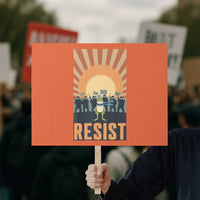 Frog Resist Protest Sign Bold Protest Free Portland - Wonder Print Shop