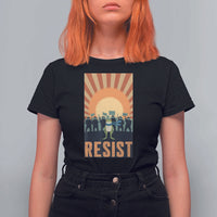 Frog Resist T Shirt For Women Bold Protest Free Portland - Wonder Print Shop