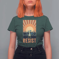 Frog Resist T Shirt For Women Bold Protest Free Portland - Wonder Print Shop