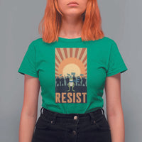Frog Resist T Shirt For Women Bold Protest Free Portland - Wonder Print Shop