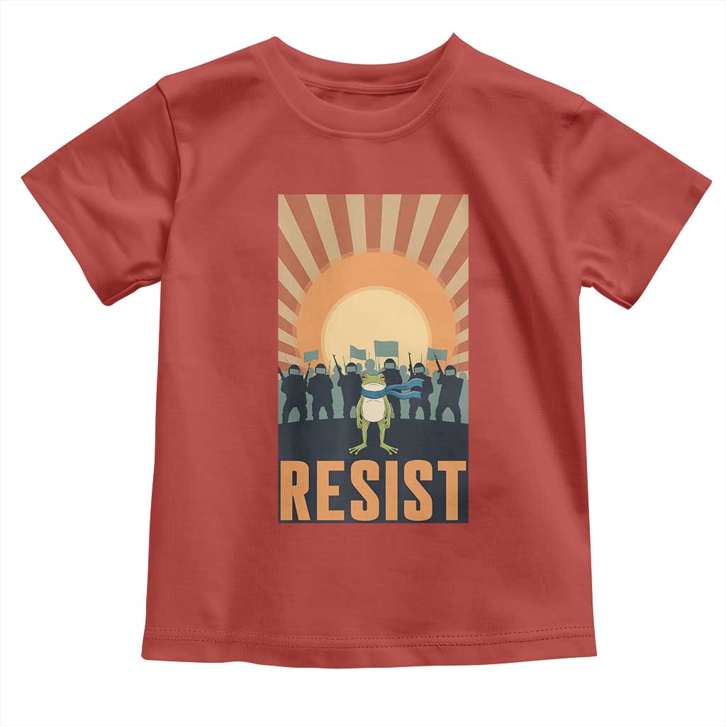 Frog Resist Toddler T Shirt Bold Protest Free Portland - Wonder Print Shop