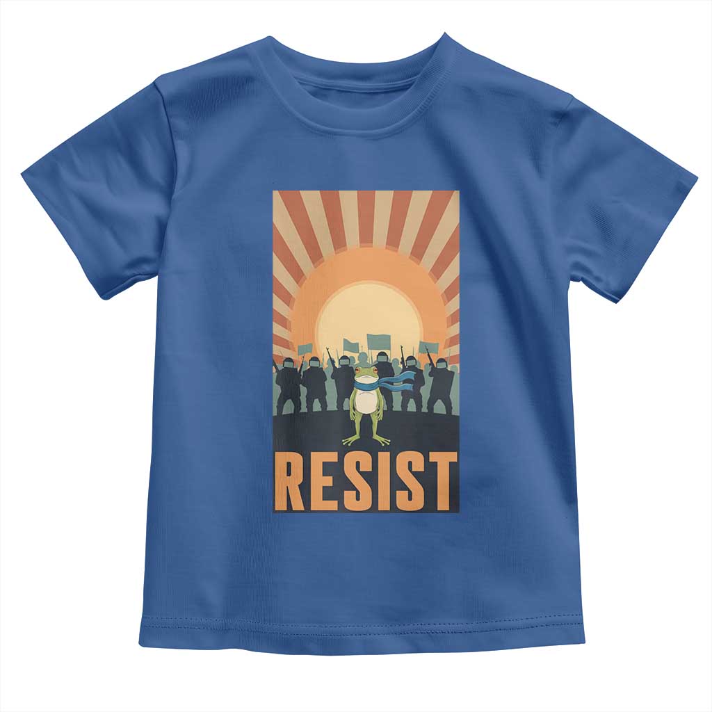 Frog Resist Toddler T Shirt Bold Protest Free Portland - Wonder Print Shop